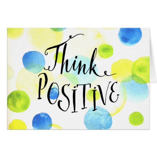 Think Positive Cards (Front Horizontal)