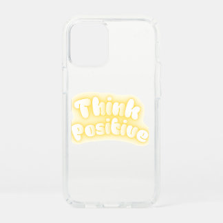 Think Positive Motivational Quote Design Speck iPhone 12 Mini Case