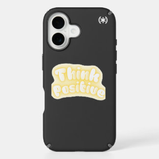 Think Positive Motivational Quote Design iPhone 16 Case