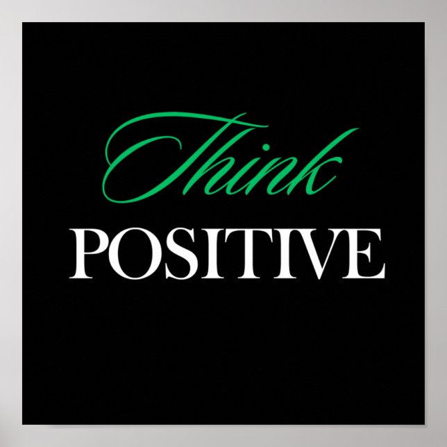 Think positive poster (Front)