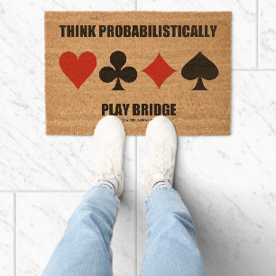 Think Probabilistically Play Bridge Advice Fiber Doormat