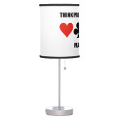 Think Probabilistically Play Bridge Advice Table Lamp (Left)