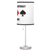 Think Probabilistically Play Bridge Advice Table Lamp (Right)