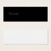 Think Quotes Inspirational Thought Quote Black (Front & Back)