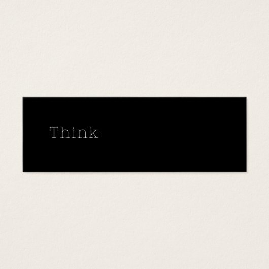 Think Quotes Inspirational Thought Quote Black (Front)