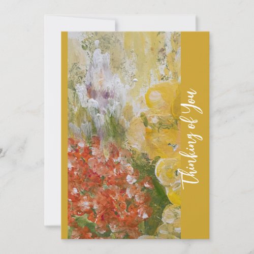 Think Spring Flat Note Card