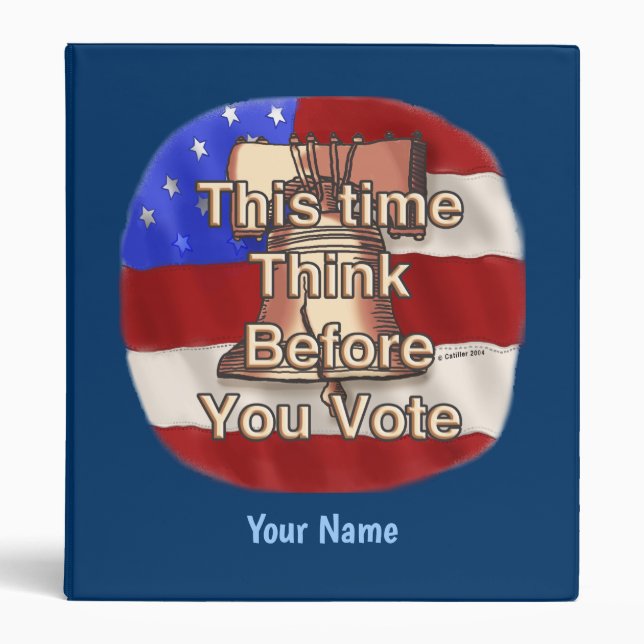Think then Vote  binder (Front)