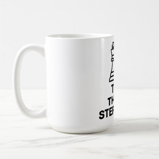 Think Three Steps Ahead Chess Player Mug (Left)