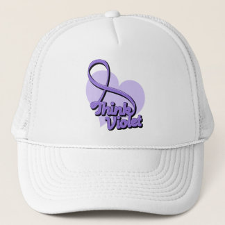 Think Violet Hodgkin's Lymphoma Trucker Hat