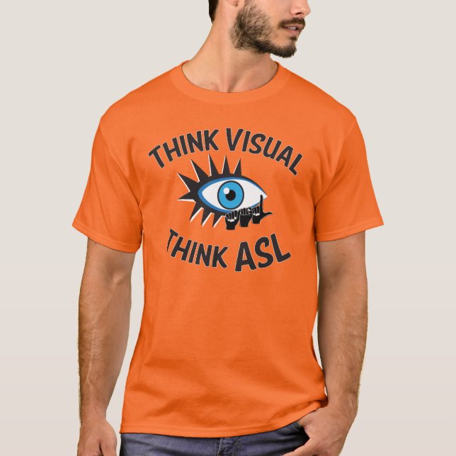 Think Visual Think ASL NIC Signers T-Shirt (Front)