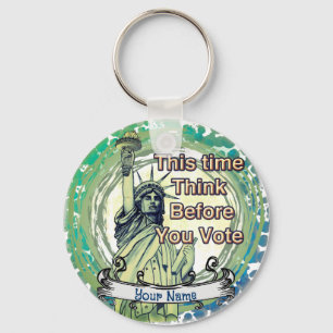 Think Vote Liberty Keychain