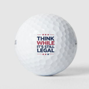 Think While It's A Still Legal Republican Gift  Golf Balls