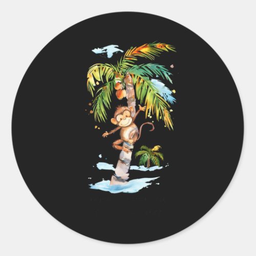 Think You Just Fell Out Of A Coconut Tree Kamala H Classic Round Sticker