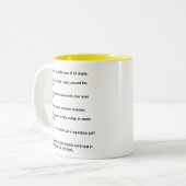 Think you know everything fun fact mug front/back (Front Left)