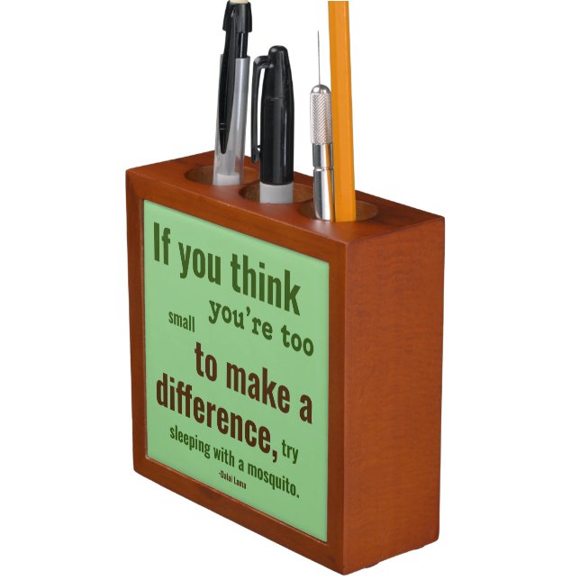 Think You're Small, Sleep with a Mosquito Desk Organizer (In Situ)