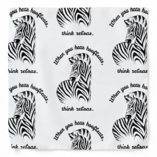 Think Zebras Bandana