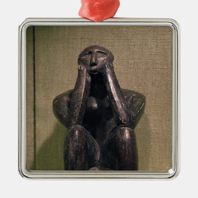 Thinker of Cernovoda, Hamangia Culture Metal Ornament (Front)