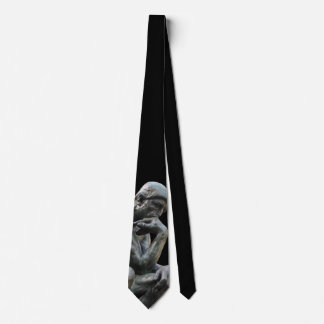 Thinker Statue - Think Positive Neck Tie