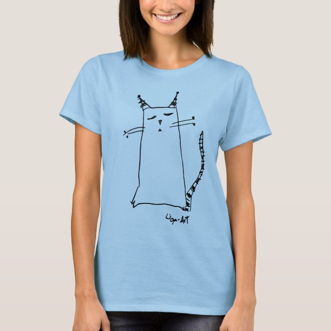 Thinkful cat T-shirt (Front)