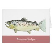 "THINKING A-TROUT YOU" card (Front Horizontal)