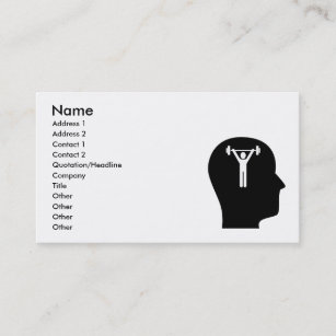 Thinking About Athletic Training Business Card