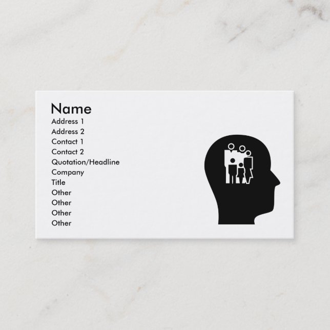 Thinking About Counseling Business Card (Front)