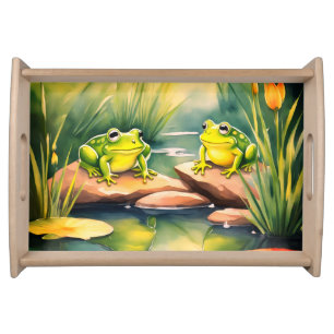 Thinking about croaking  serving tray