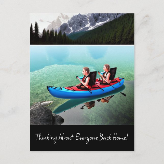 Thinking About Everyone Back Home Postcard (Front)