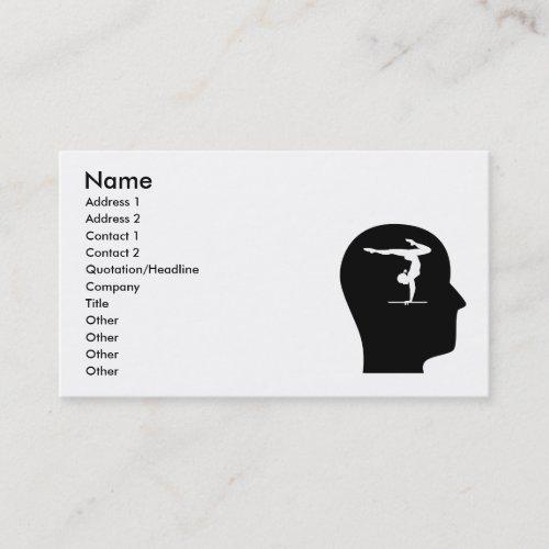 Thinking About Gymnastics Business Cards