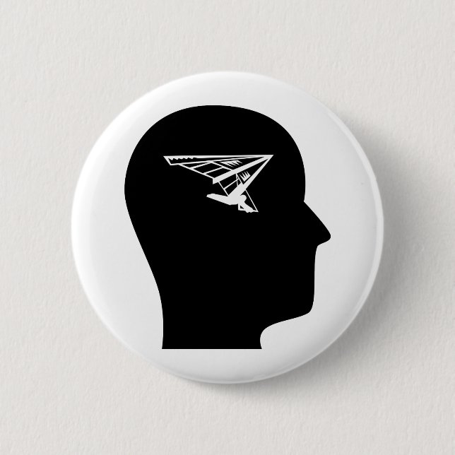Thinking About Hang Gliding Button (Front)