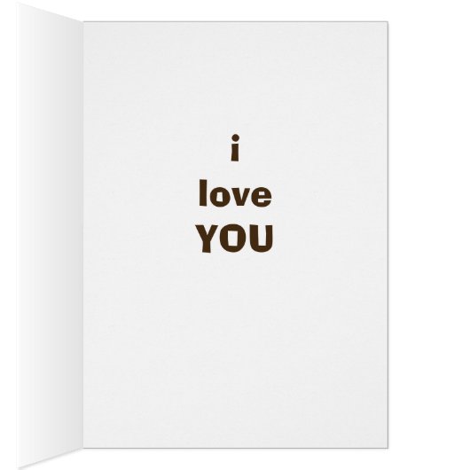 THINKING ABOUT "HOW MUCH I LOVE YOU" GREETING CARD (Inside (Right))