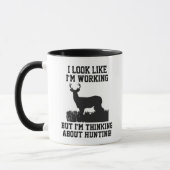 Thinking About Hunting At Work Office Coffee Mug (Left)