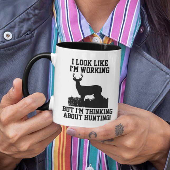 Thinking About Hunting At Work Office Coffee Mug