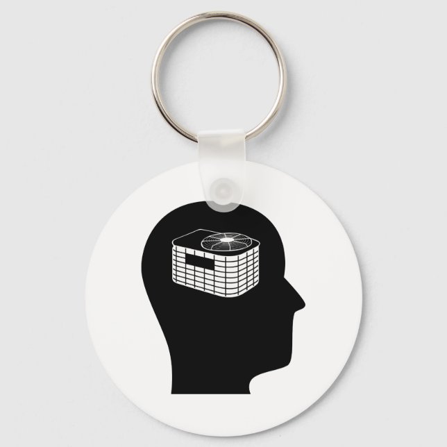 Thinking About HVAC Keychain (Front)