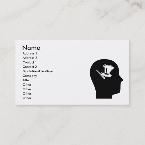 Thinking About Magic Business Card Template