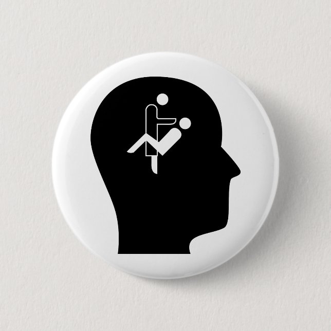 Thinking About Orthodontics Pinback Button (Front)