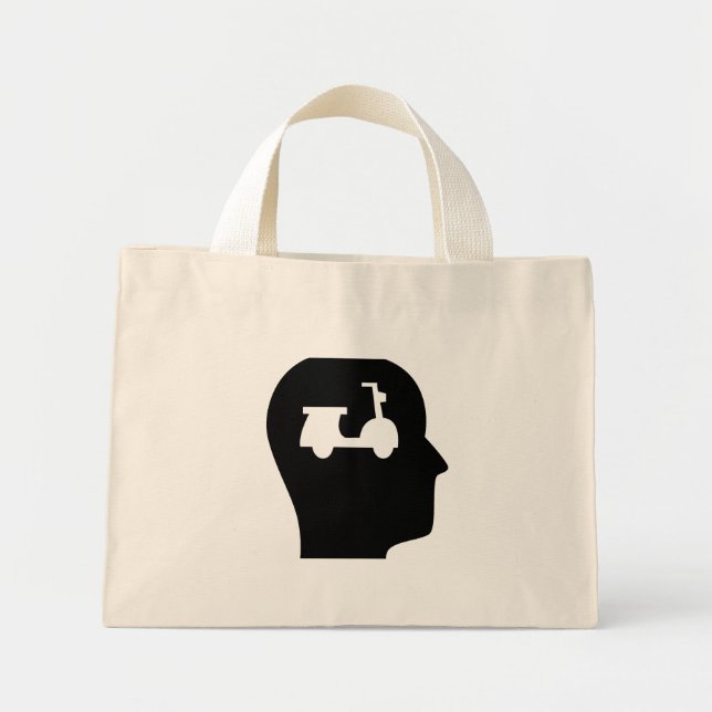 Thinking About Scooters Mini Tote Bag (Front)