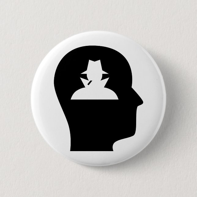 Thinking About Spying Pinback Button (Front)