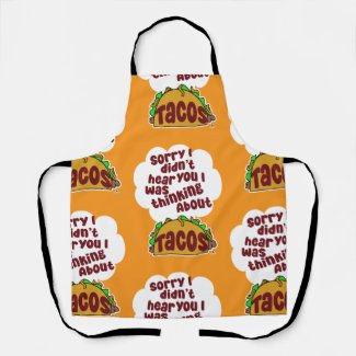 Thinking About Tacos Tasty Food Humor Pattern