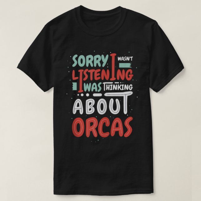Thinking About Whales Cute Orcas Nature Tank Top (Design Front)