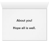 Thinking about you cards (Inside Horizontal (Bottom))