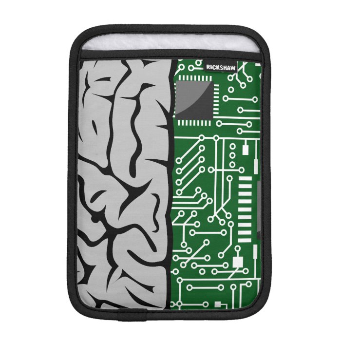 Thinking Binary Hi Tech Human Brain  iPad Sleeve