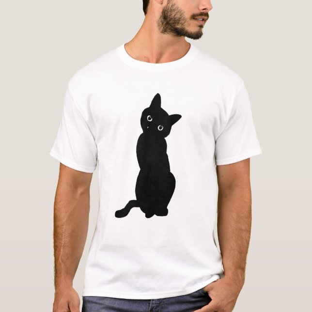 Thinking Cat T-Shirt (Front)