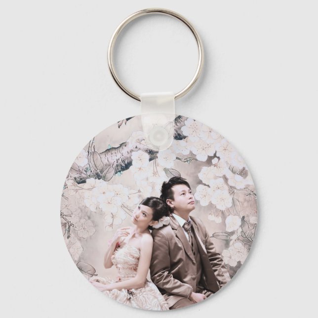 thinking couple keychain (Front)
