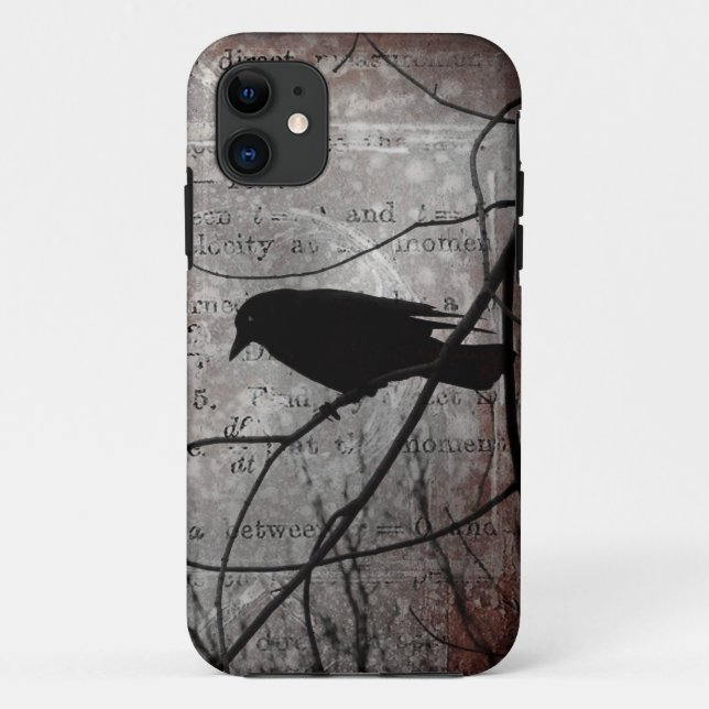 Thinking Crow Thoughts Case-Mate iPhone Case (Back)