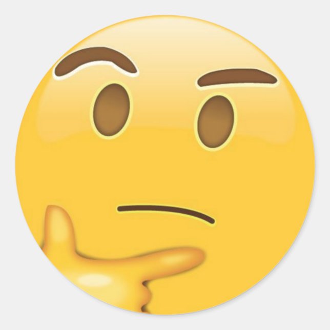 Thinking Emoji Sticker (Front)