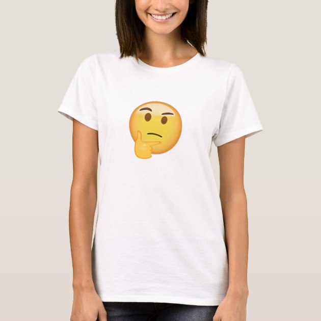 Thinking emoji t shirt Clearance