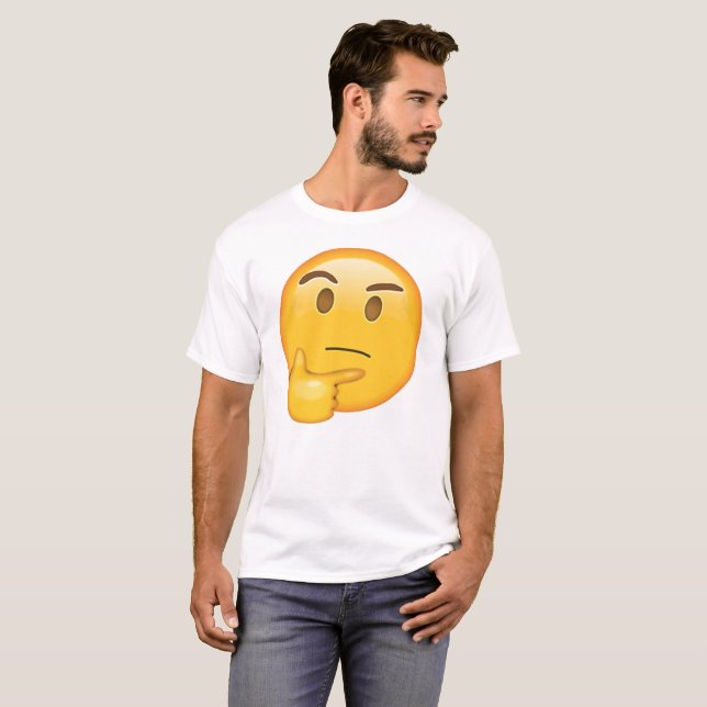 Thinking Face - Emoji T-Shirt (Front Full)