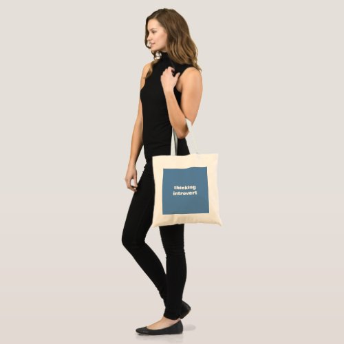 thinking introvert Tote Bag