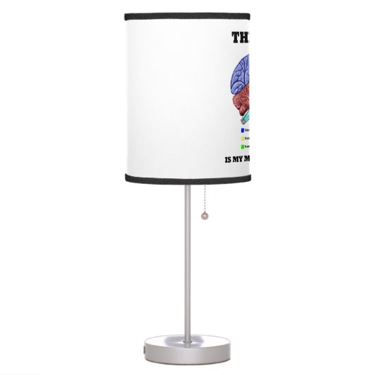 Thinking Is My Modus Operandi Brain Anatomy Table Lamp (Left)